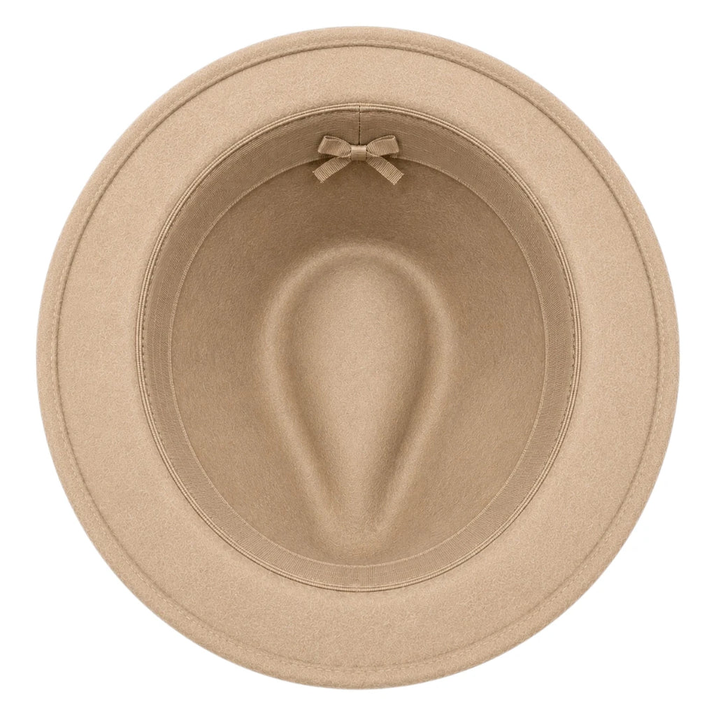 SIRAK Classic Beige Felt Fedora Hat