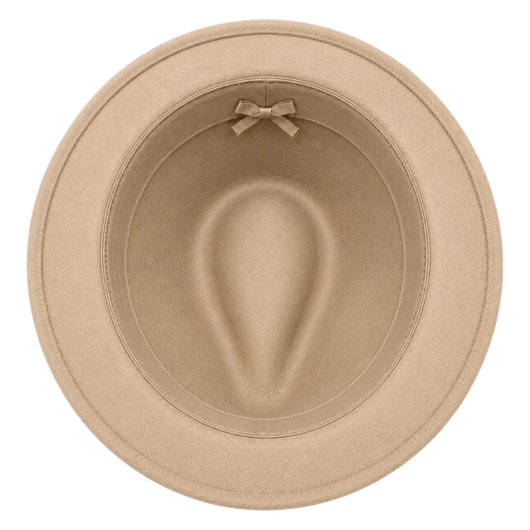 SIRAK Classic Beige Felt Fedora Hat
