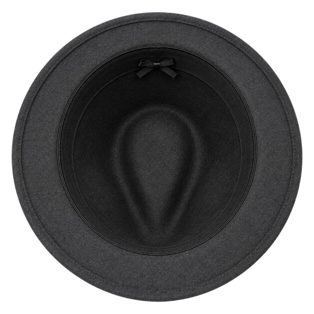 SIRAK Classic Dark Gray Felt Fedora Hat